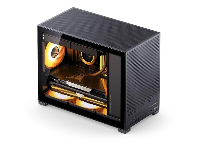 Корпус без блока питания/ Case JONSBO D32 STD, Mini-Tower, TG, no fan, 1xUSB-A 3.0 + 1xUSB-C 3.1, mATX, mITX Black