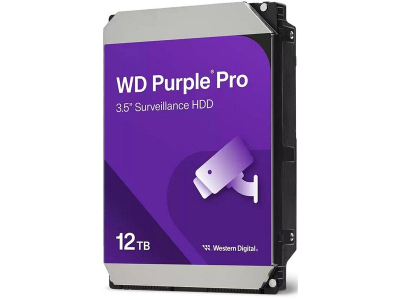Жесткий диск/ HDD WD SATA3 12Tb Purple 7200RPM 512Mb 1 year warranty (replacement WD121PURP, WD121PURZ)