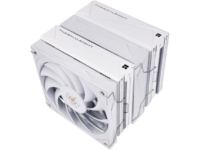 Thermalright Кулер Royal Knight 120 White LGA115X/1200/1700/1851/2011/2066 (2x120mm PWM Fan, медное основание, 6 тепл. трубок 6мм) / TRRK120W