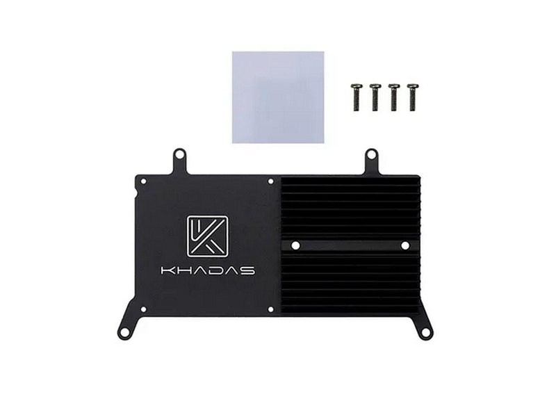 Радиатор Khadas New VIMs Heatsink Heatsink designed for VIMs, Aluminum, Black, VIMs Thermal Pad, KAHS-V-001