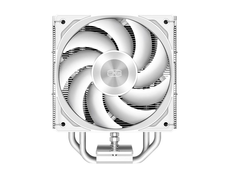 Кулер для процессора/ CPU Cooler PCCooler RZ400 V2 WH (230W, 4-pin PWM, 155mm, Al/Cu, 4x6mm, 1x120mm, 86.73CFM, 32dBA, 2200RPM, S: 1851/1700/1200/115X, AM5/AM4, black)