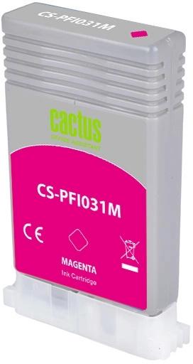Картридж струйный Cactus CS-PFI031M PFI-031M пурп.пигм. (55мл) для Canon imagePROGRAF TM-240/340 с чипом