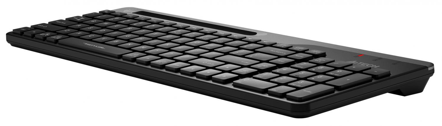 Клавиатура A4Tech FBK25 черный/серый USB беспроводная BT/Radio slim Multimedia (FBK25 BLACK)