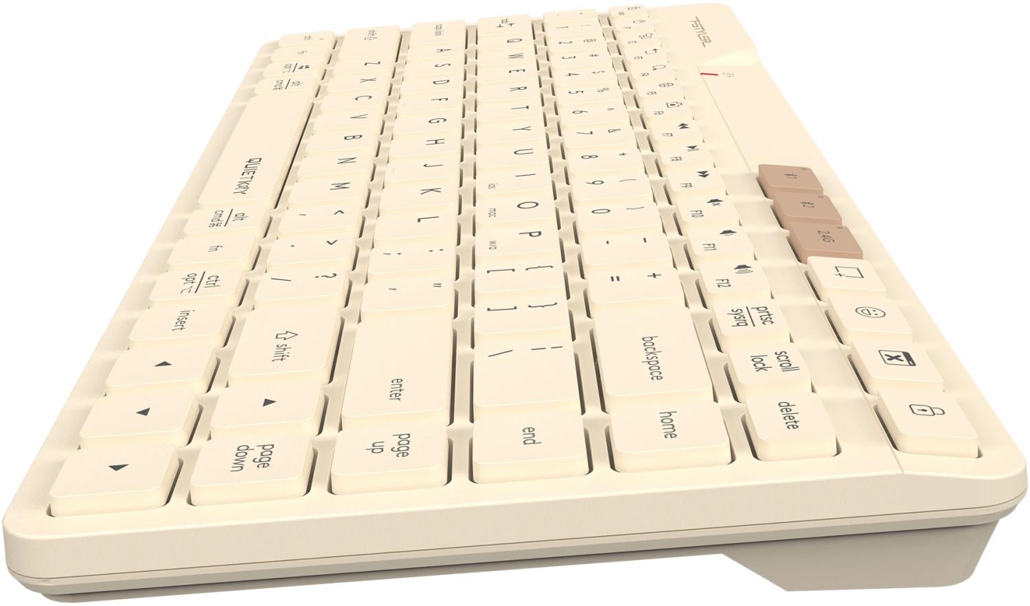 Клавиатура A4Tech FBK26C AS бежевый USB беспроводная BT/Radio slim Multimedia