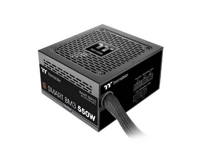 Блок питания Thermaltake Smart BM3 0550 /Semi Modular/Non Light/Full Range/Analog/80 Plus Bronze/EU/JP Main CAP/All Flat Cables/Gen 5