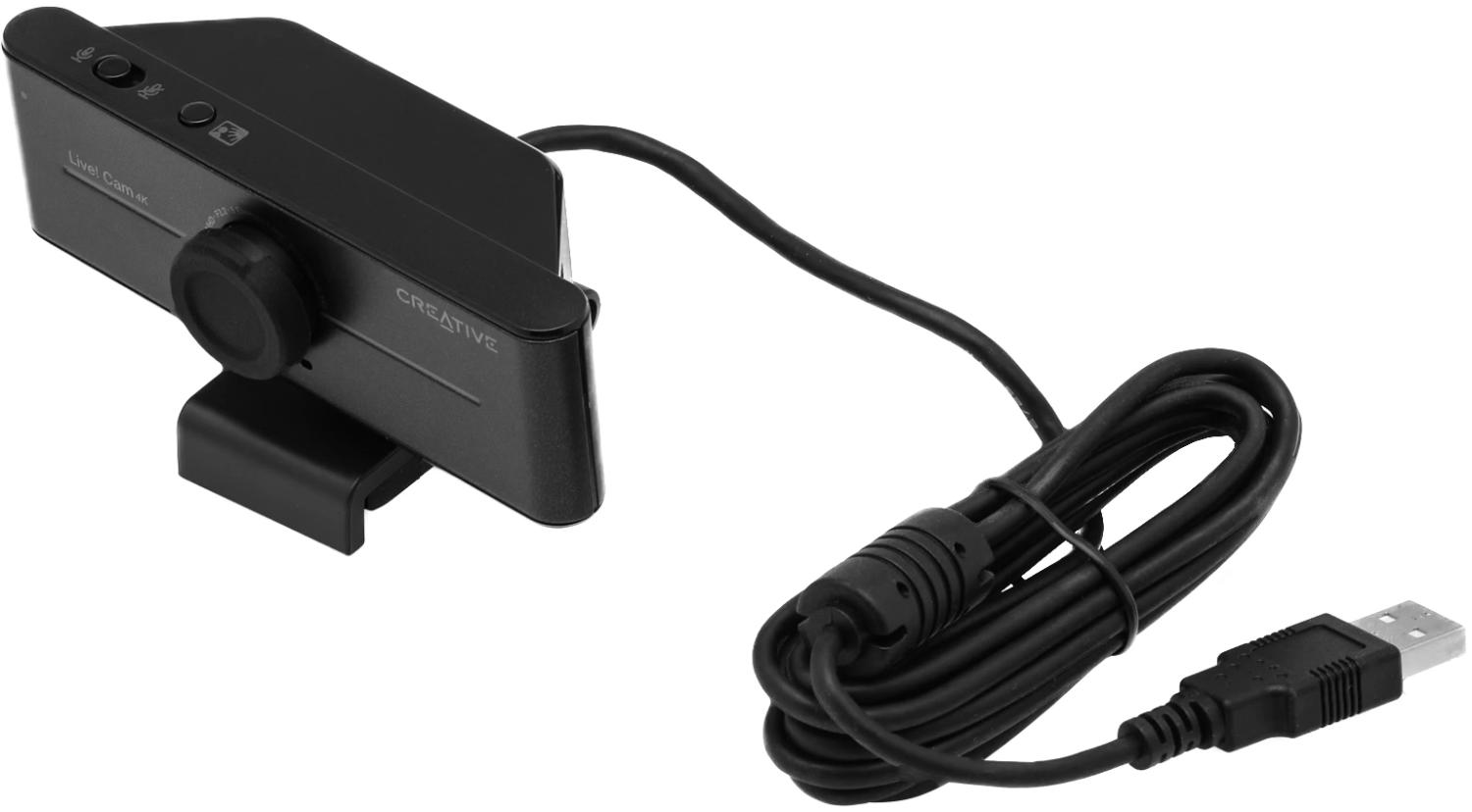 Камера Web Creative Live! Cam 4K VF0990 черный 8Mpix (3840x2160) USB2.0 с микрофоном (73VF099000000)