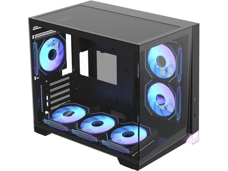 Корпус Formula Crystal Z4M черный без БП mATX 9x120mm 1xUSB3.0 audio bott PSU
