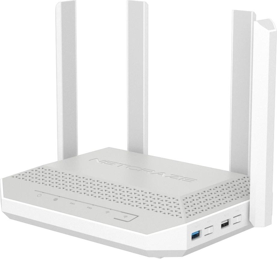 Роутер беспроводной Keenetic Netcraze Giga (NC-1012) AX3000 10/100/1000BASE-TX/SFP/4g ready белый