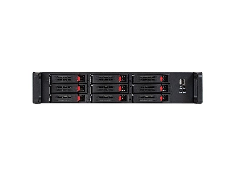 Корпус Exegate Pro 2U650-HS09 RM 19", высота 2U, глубина 650, без БП, 9xHotSwap, 2*USB