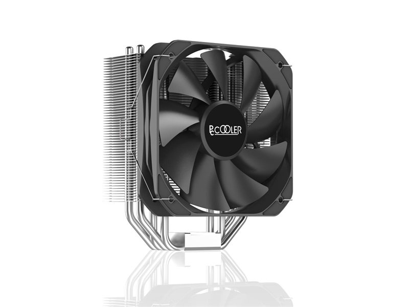 Кулер для процессора/ CPU Cooler PCCooler PALADIN 400 (200W, 4-pin PWM, 157mm, Al/Cu, 4x6mm, 1x130mm, 76.85CFM, 29dBA, 1600RPM, S: 1851/1700/1200/115X, AM5/AM4, silver, black)