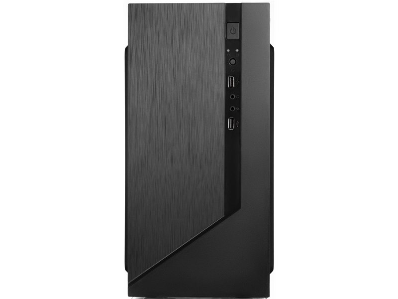 Корпус с блоком питания 450Вт./ Case Forza mATX, 450W, 2xUSB2.0, Black, w/o FAN, 12 cm fan PSU, power cord