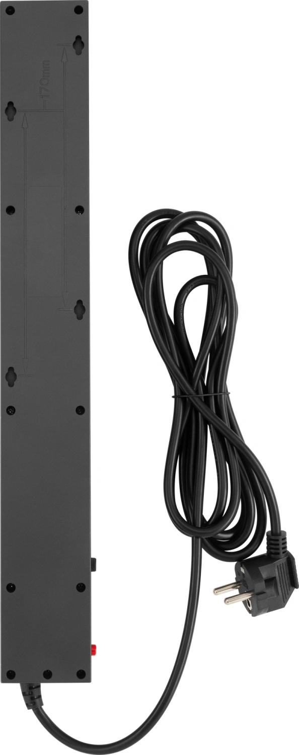 Сетевой фильтр Buro 600SE-16-3-B 3м (6 розеток) черный (коробка)