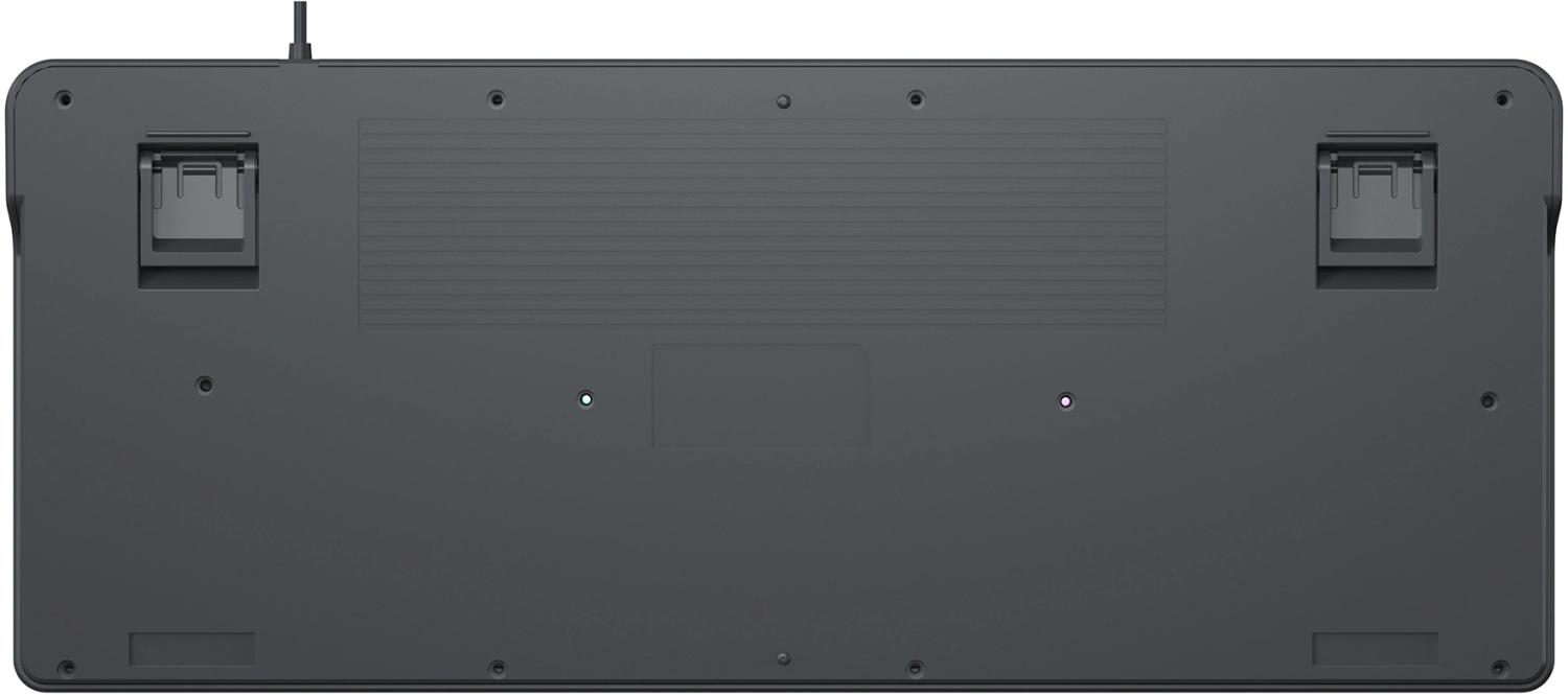 Клавиатура Оклик 711G серый/белый USB Multimedia for gamer LED (1790385) кабель 1.5м