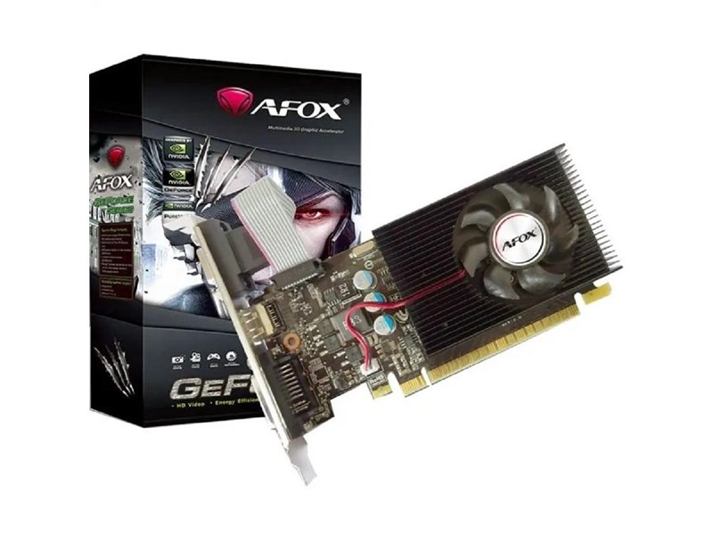 Видеокарта Afox PCI-E 2.0 AF220-1024D3L2 NVIDIA GeForce GT 220 1Gb 128bit DDR3 625/1580 DVIx1 HDMIx1 CRTx1 HDCP Ret low profile