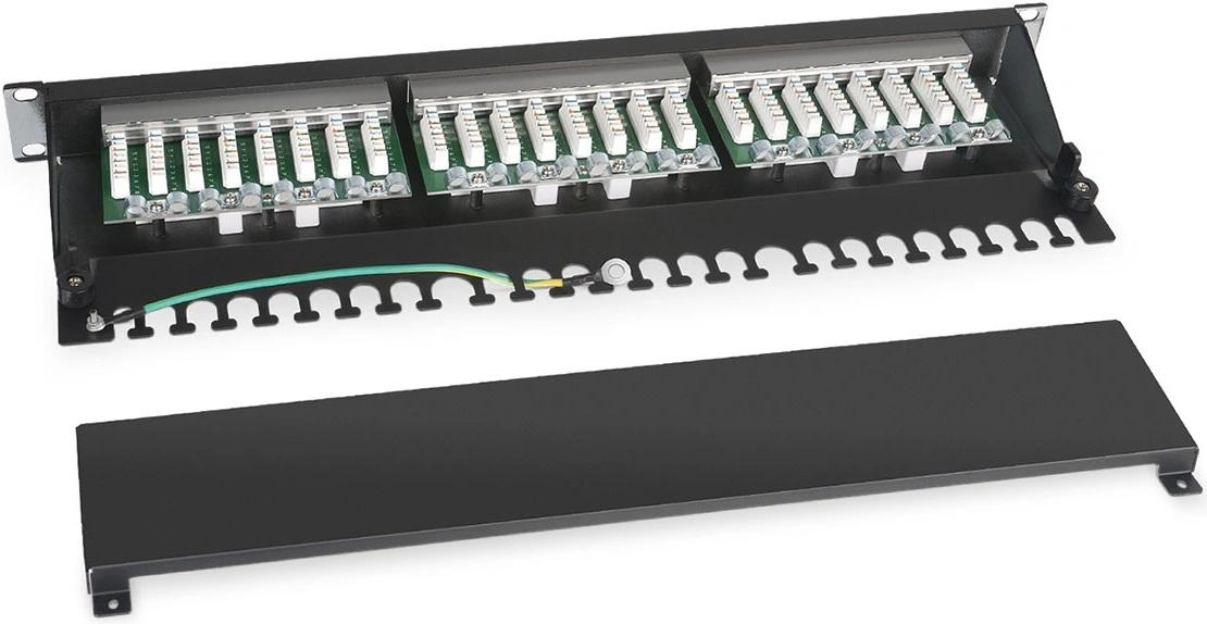 Патч-панель Cabeus PL-24-CAT.6-SH-DUAL 19" 1U 24xRJ45 кат.6 FTP
