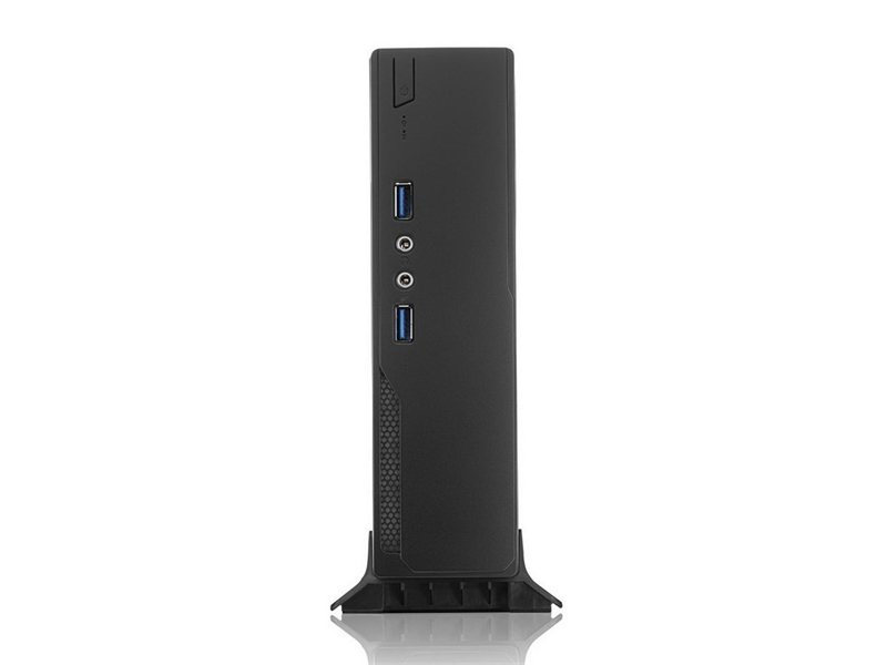 Корпус с блоком питания 120 Ватт/ Case Foxline FL-L01-AD120-D65 mITX,w/2xUSB3.0, VESA, CPU cooler, w/120W pwr adapter, w/pwr cord