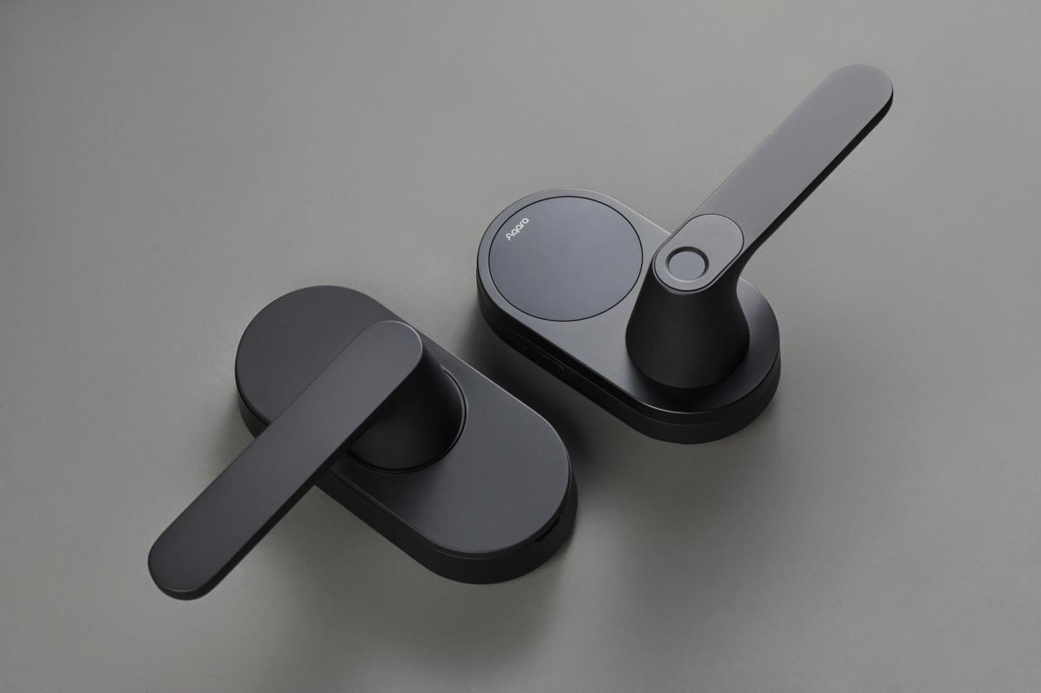 Умный замок Aqara Smart Door Lock U300 накладной разбл.отпеч.паль./код/пар/NFC/прил/мех.кл черный (DL-D02D_BL)