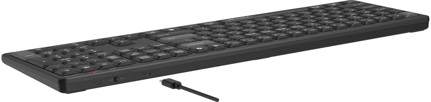 Клавиатура A4Tech FBX55C черный USB беспроводная BT/Radio slim Multimedia