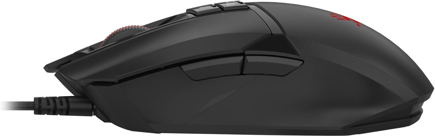 Мышь A4Tech Bloody W65 Max Mini черный оптическая 12000dpi USB 9but (W65 MAX MINI STONE BLACK)