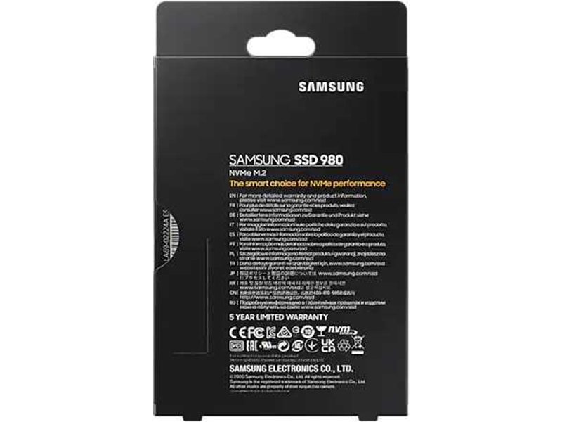 Накопитель SSD Samsung PCIe 3.0 x4 1TB MZ-V8V1T0BW 980 M.2 2280