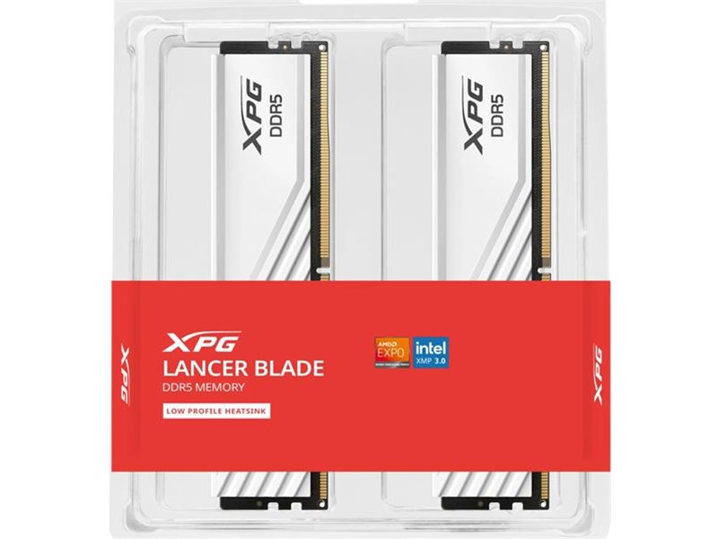 Оперативаня память ADATA LANCER BLADE DDR5 DIMM 64GB 5600MHz 2*32GB 46-45-45 1.1V WHITE DUAL TRAY