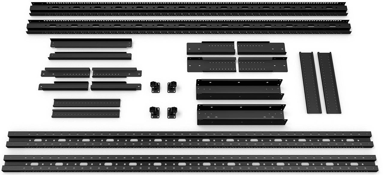 Стойка двухрамная Cabeus RA-47U-1000 RA-47U-1000-BK 47U 515ммx960мм 280кг черный