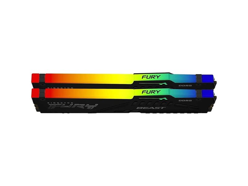Память оперативная/ Kingston 32GB 6800MT/s DDR5 CL34 DIMM (Kit of 2) FURY Beast RGB EXPO