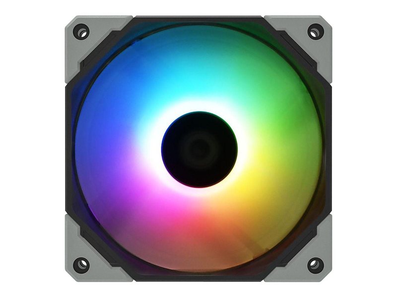 Вентилятор для корпуса ID-COOLING NO-12015-XT-ARGB 120x120x15мм (40шт./кор, PWM, Low Noise, супер-тонкий, ARGB, резиновые углы, черный, 500-2000об/мин) BOX