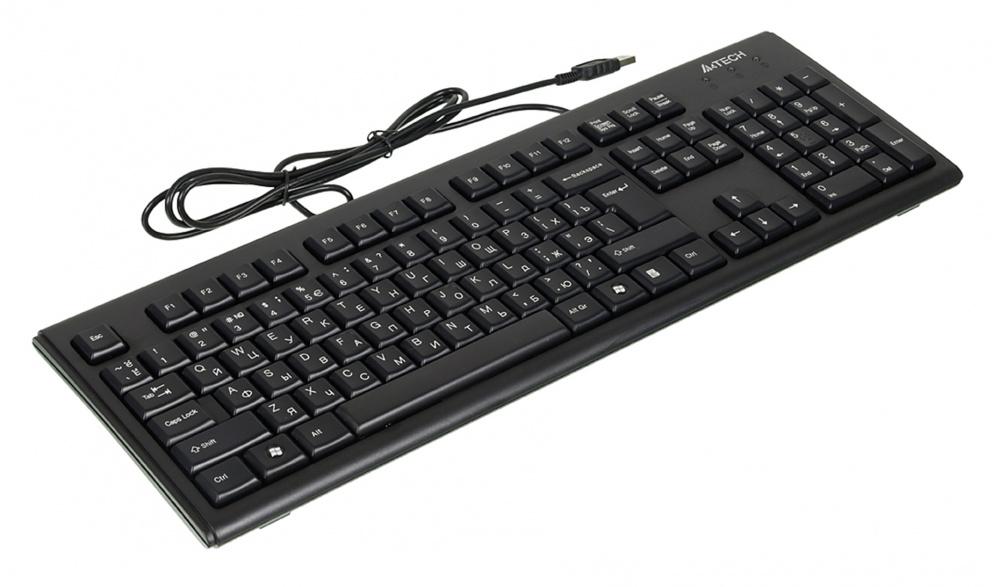 Клавиатура A4Tech KR-83 черный USB (KR-83 BLACK) кабель 1.5м