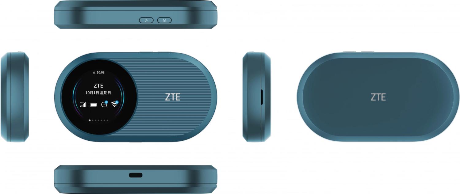 Модем 3G/4G ZTE U10s Pro USB Wi-Fi VPN Firewall +Router внешний темно-синий