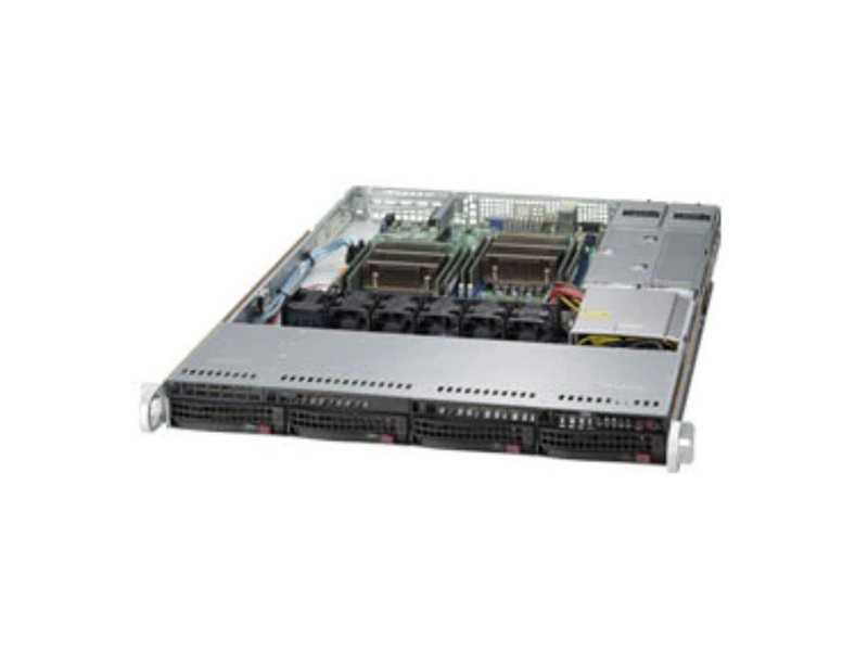 Корпус SuperMicro CSE-815TQC-R706CB 1U Standard SC815TQC Chassis, SAS3 BPN, w/ Redundant 750W