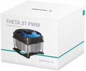 Устройство охлаждения(кулер) Deepcool Theta 31 PWM Soc-1700/1851 черный/синий 4-pin 30.3dB Al+Cu 95W 424gr Ret (DP-ICAS-T31P-17)
