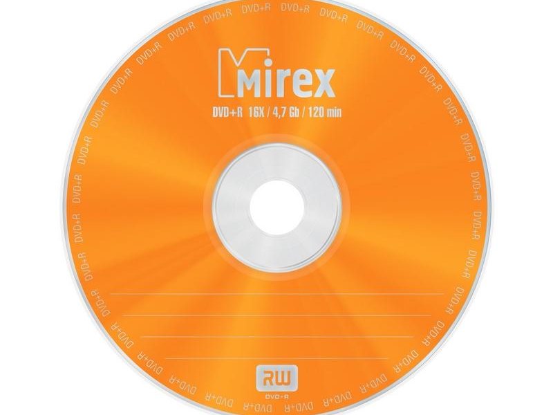 Диск DVD+R Mirex 4.7 Gb, 16x, Cake Box (50), (50/300)