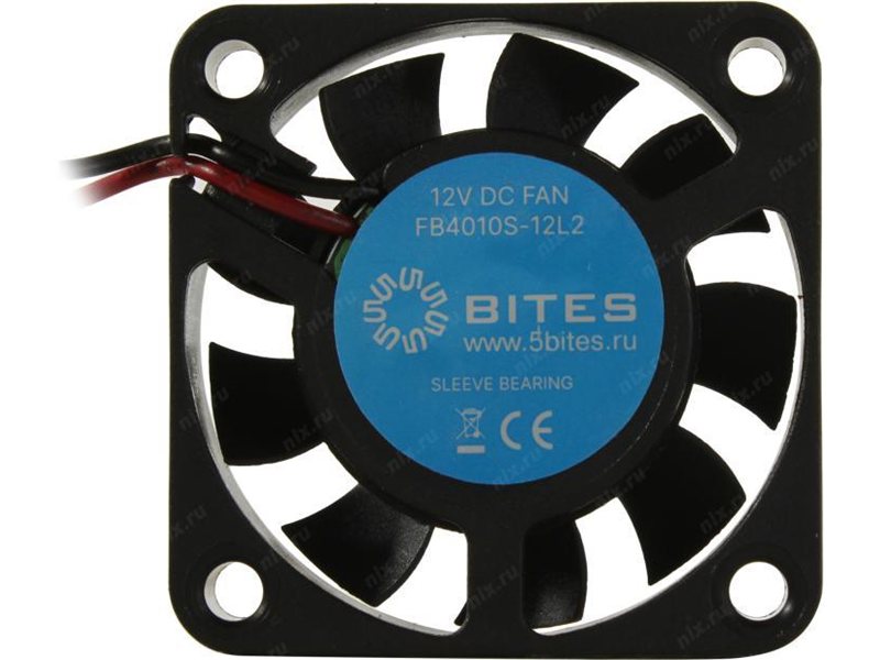 5bites Вентилятор FB4010S-12L2 40X10 / SLEEVE / 5000RPM / 2P