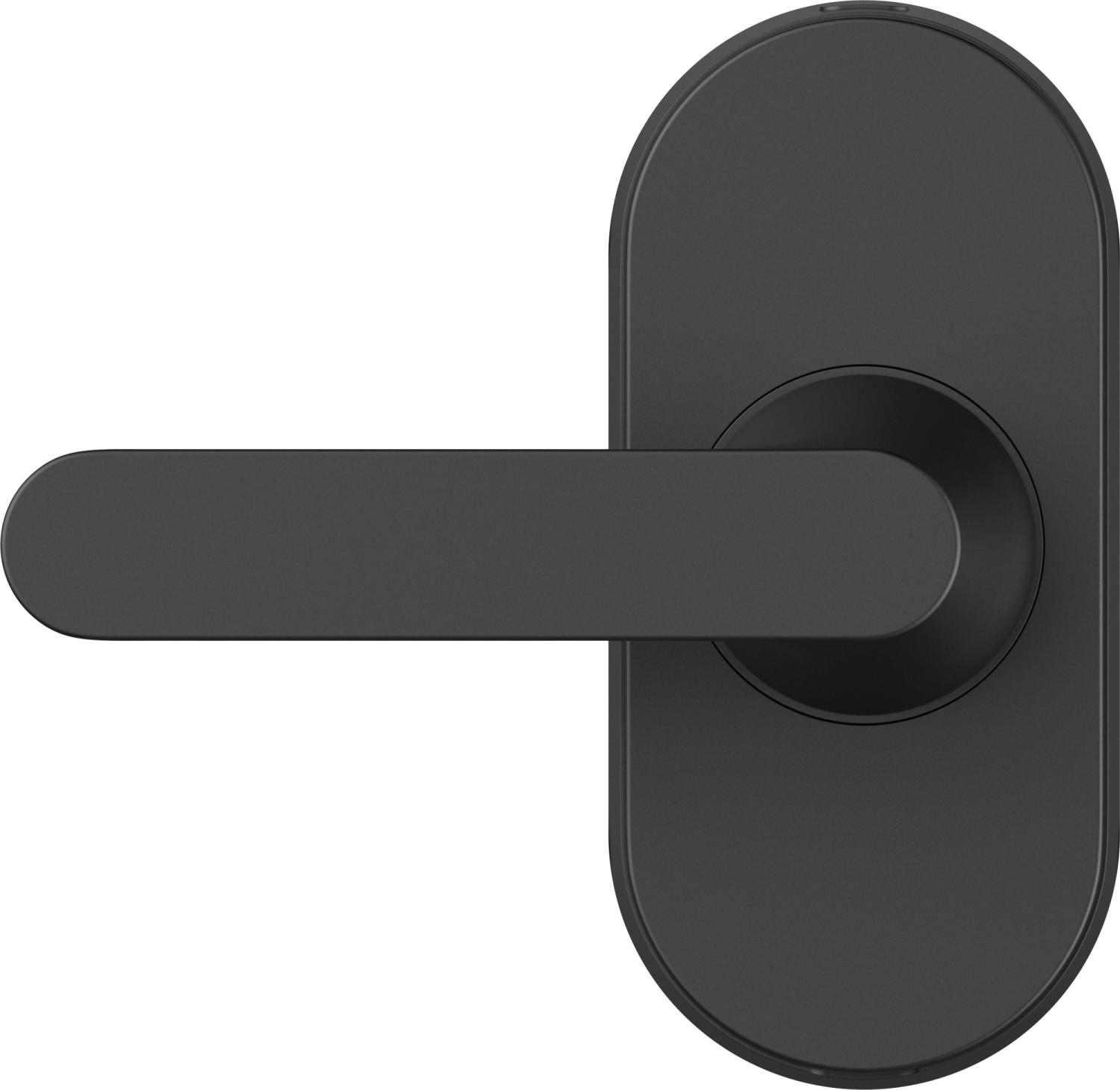 Умный замок Aqara Smart Door Lock U300 накладной разбл.отпеч.паль./код/пар/NFC/прил/мех.кл черный (DL-D02D_BL)