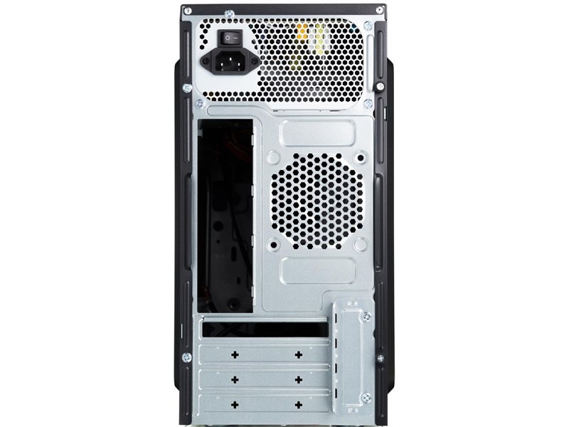 Корпус с блоком питания 450Вт./ Case Forza mATX, 450W, 2xUSB3.0, Black, w/o FAN, 12 cm fan PSU, power cord