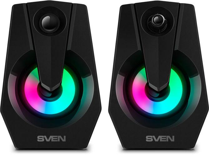 Колонки Sven 370 2.0 черный 6Вт