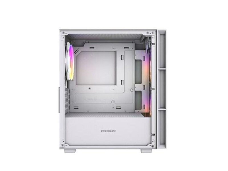 Powercase Корпус Mistral SM05 ARGB, Tempered Glass, 3x120mm ARGB PWM fans, белый, mATX (CMMSM05W-A3)