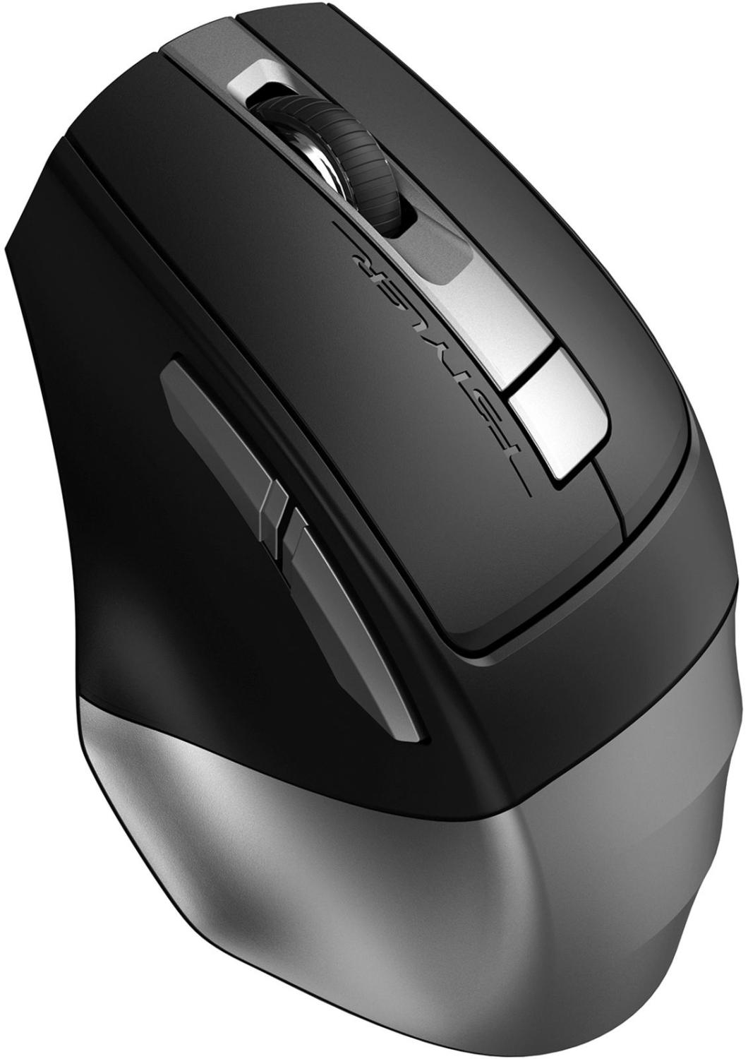 Мышь A4Tech Fstyler FB35CS серый/черный оптическая 2000dpi silent беспров. BT/Radio USB 5but (FB35CS USB SMOKY GREY)