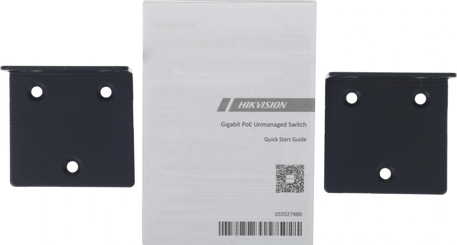 Коммутатор Hikvision DS-3E0518P-E/M(B) (L2) 16x1Гбит/с 2SFP 16PoE 125W неуправляемый