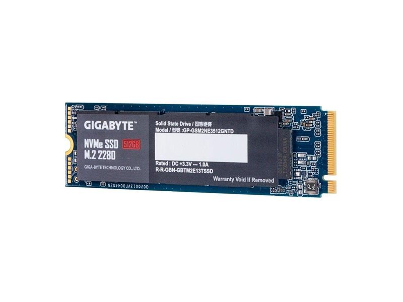 Твердотельный накопитель Gigabyte M.2 2280 512GB PCI-Express 3.0 x4, NVMe 1.3