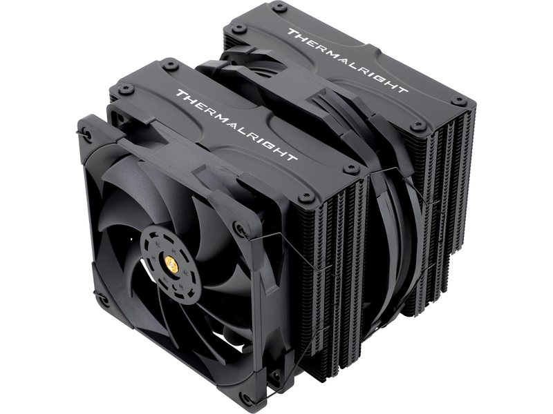 Кулер для процессора/ CPU Cooler Thermalright Frost Commander 140 Black (4-pin PWM, 158mm, Ni/CU, 8x5mm, 1x120mm+1x140mm, 82CFM/95.5CFM, 29.6dBA/30.2dBA, 1850RPM/1800RPM, S: 1700, 1200, 20XX, 115X, AM5, AM4)