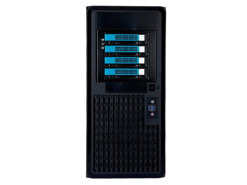 Корпус серверный Midi Tower InWin PE689 Black 750W P75F 80plus Gold USB3.0*2+A(HD)+front fan 120mm*1+rear fan 120mm*1+ 2*2SATA+1*1SATA+Intrusion Switch/ holes for SL20” RACKMOUNT