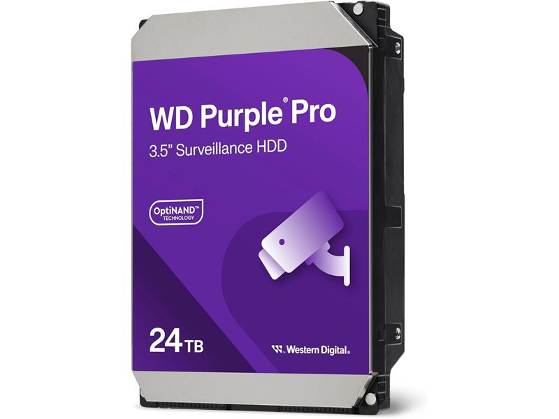 Жесткий диск WD SATA-III 24TB WD241PURP Surveillance Purple Pro (7200rpm) 512Mb 3.5"