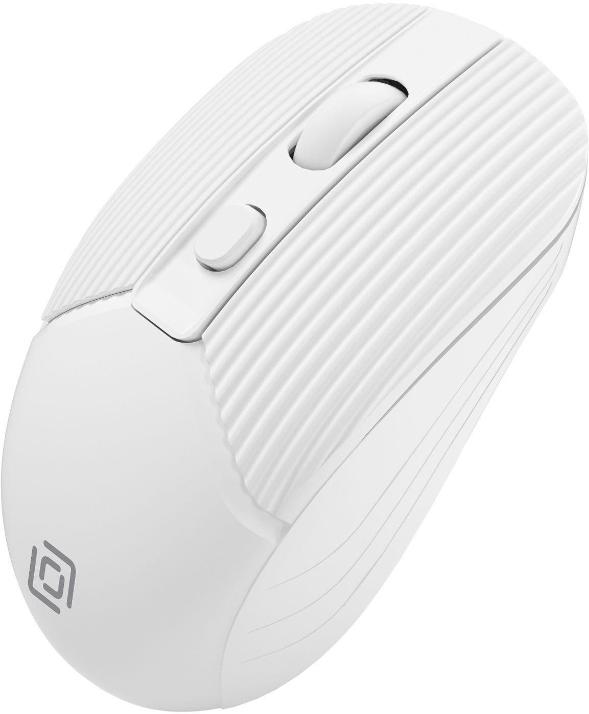 Мышь Оклик 509MW white белый оптическая 1600dpi беспров. USB для ноутбука 4but (1885186)