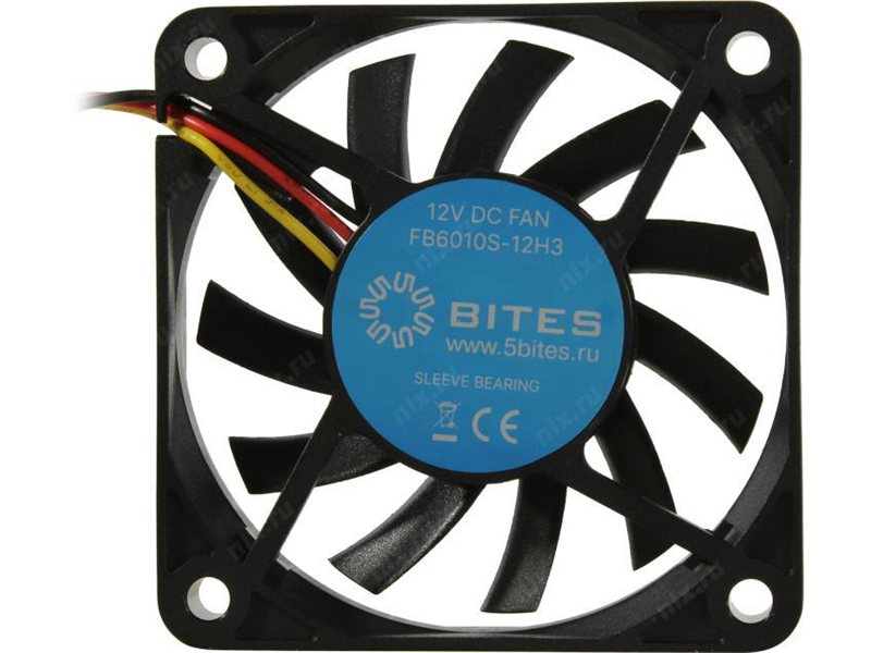 5bites Вентилятор FB6010S-12H3 60X10 / SLEEVE / 3800RPM / 3P