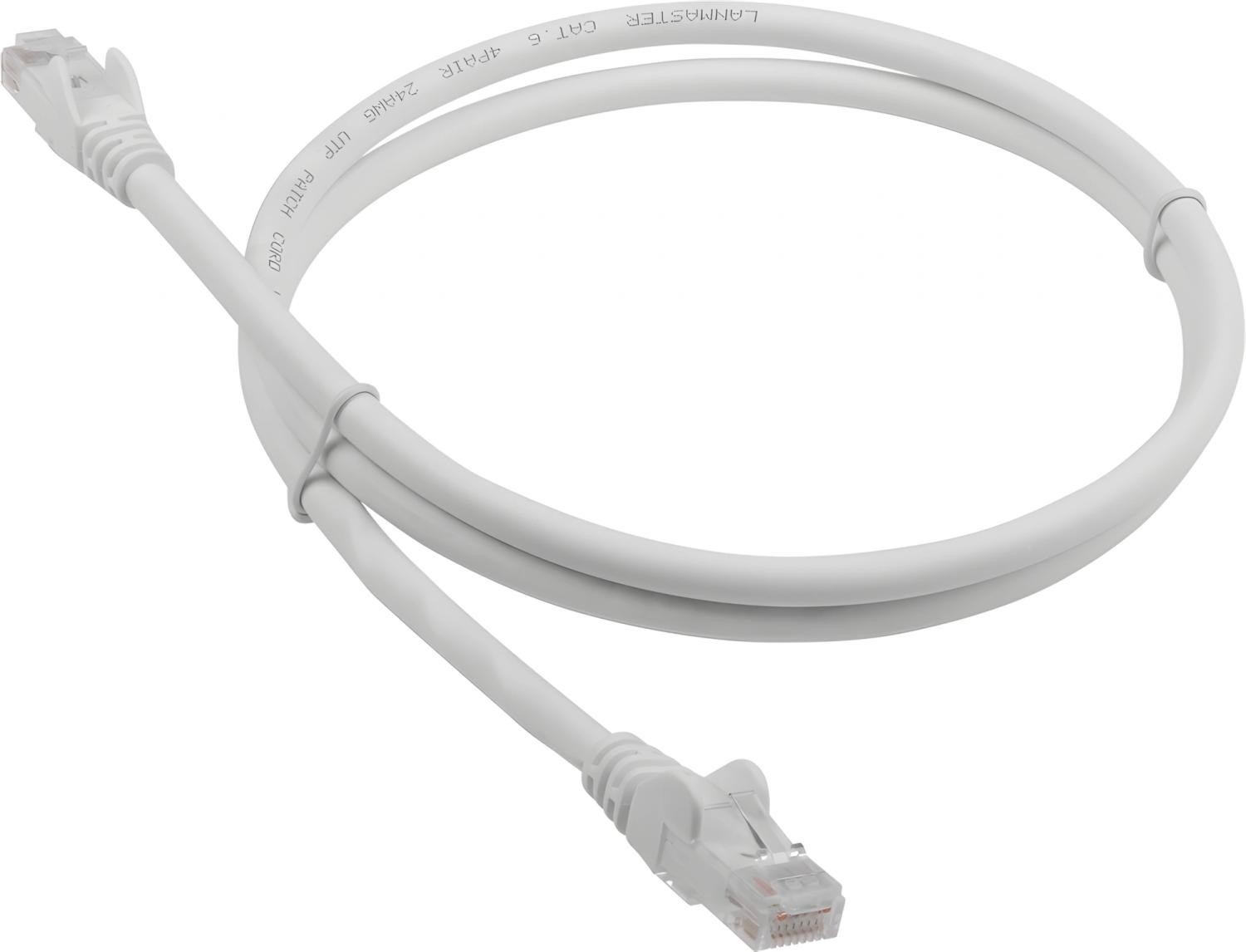 Патч-корд Lanmaster LAN-PC45/U6-2.0-GY UTP RJ-45 вил.-вилка RJ-45 кат.6 2м серый LSZH (уп.:1шт)