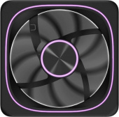 Вентилятор для корпуса Formula Air Fusion 1 ARGB 120х120x28 черный 4-pin 29.93дБ (AIR FUSION 1 BK) Ret