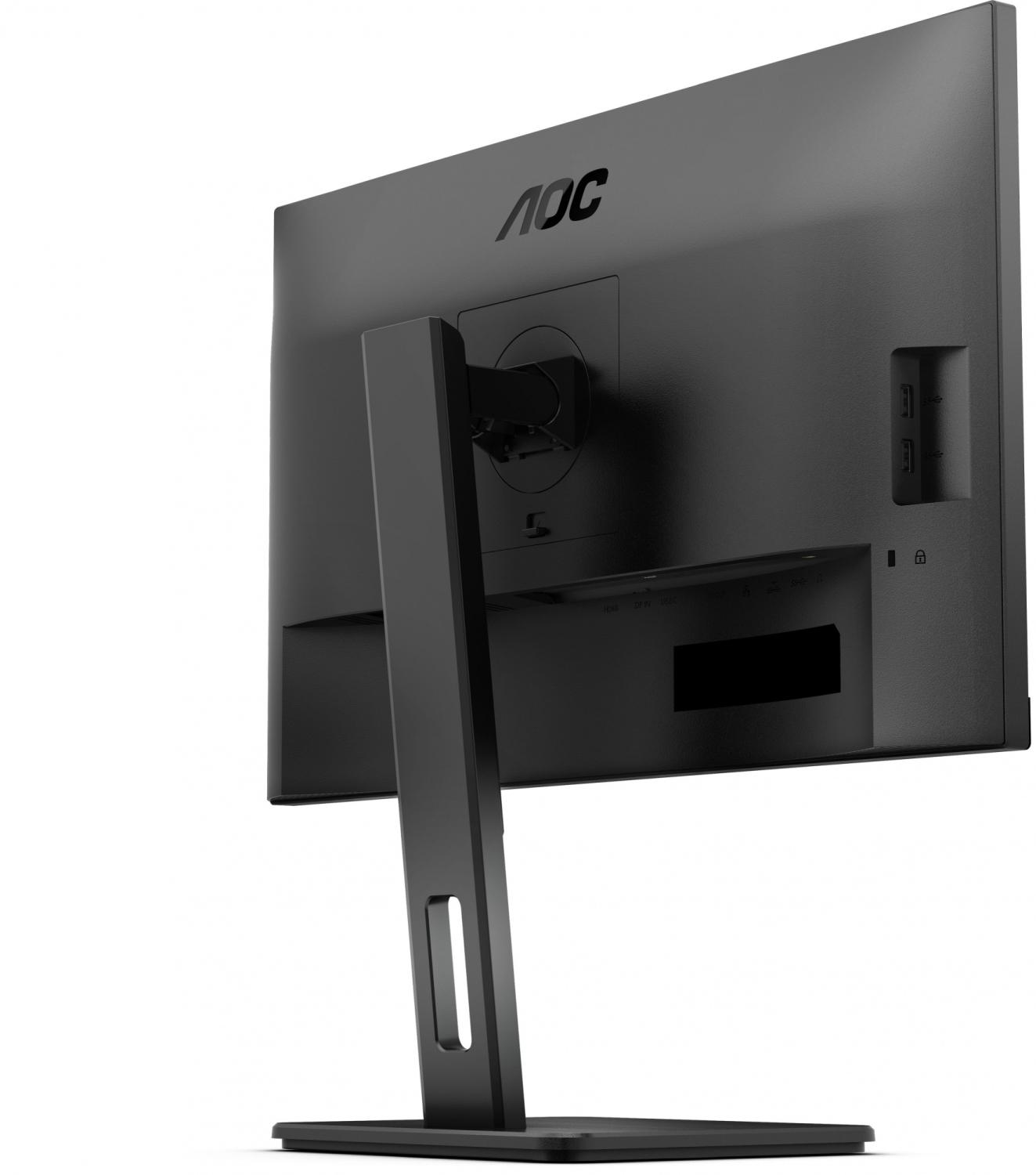 Монитор AOC 27" Pro Q27P3CV черный IPS LED 4ms 16:9 HDMI M/M матовая HAS Piv 1000:1 350cd 178гр/178гр 2560x1440 75Hz DP QHD USB 6.81кг