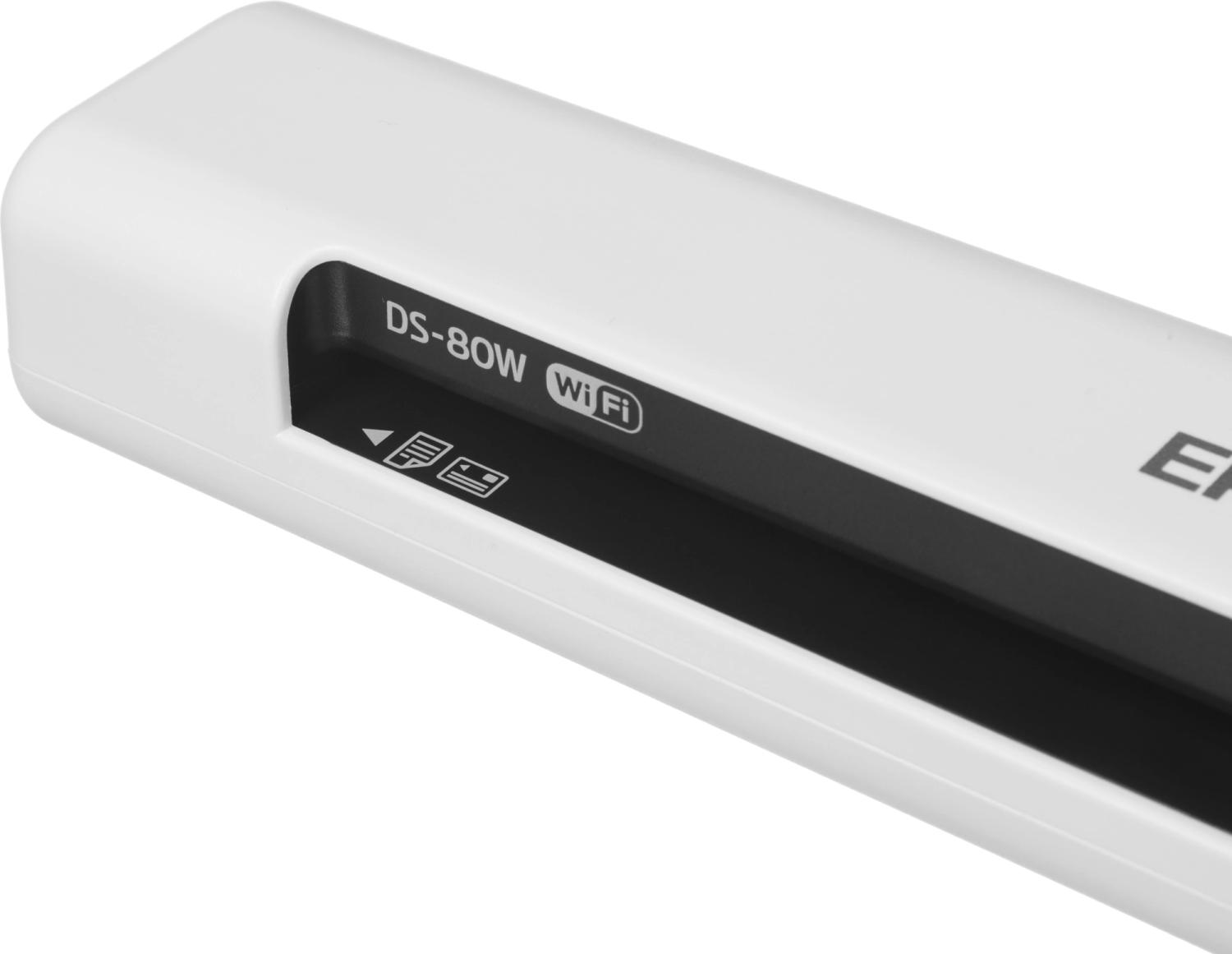 Сканер протяжный Epson WorkForce DS-80W (B11B253402) A4 белый